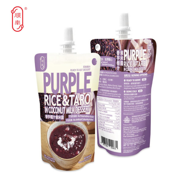 香芋椰汁紫米露唧唧裝（150克 x 3支） | 順南 | 中式甜品即食糖水 