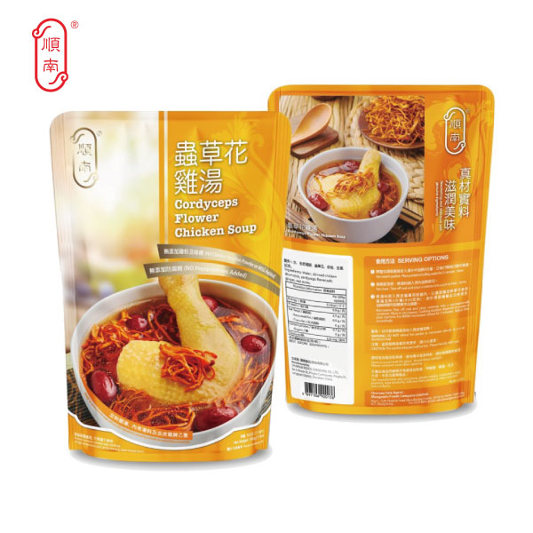 蟲草花雞湯（500克） | 順南中式湯水 | 無味精防腐劑